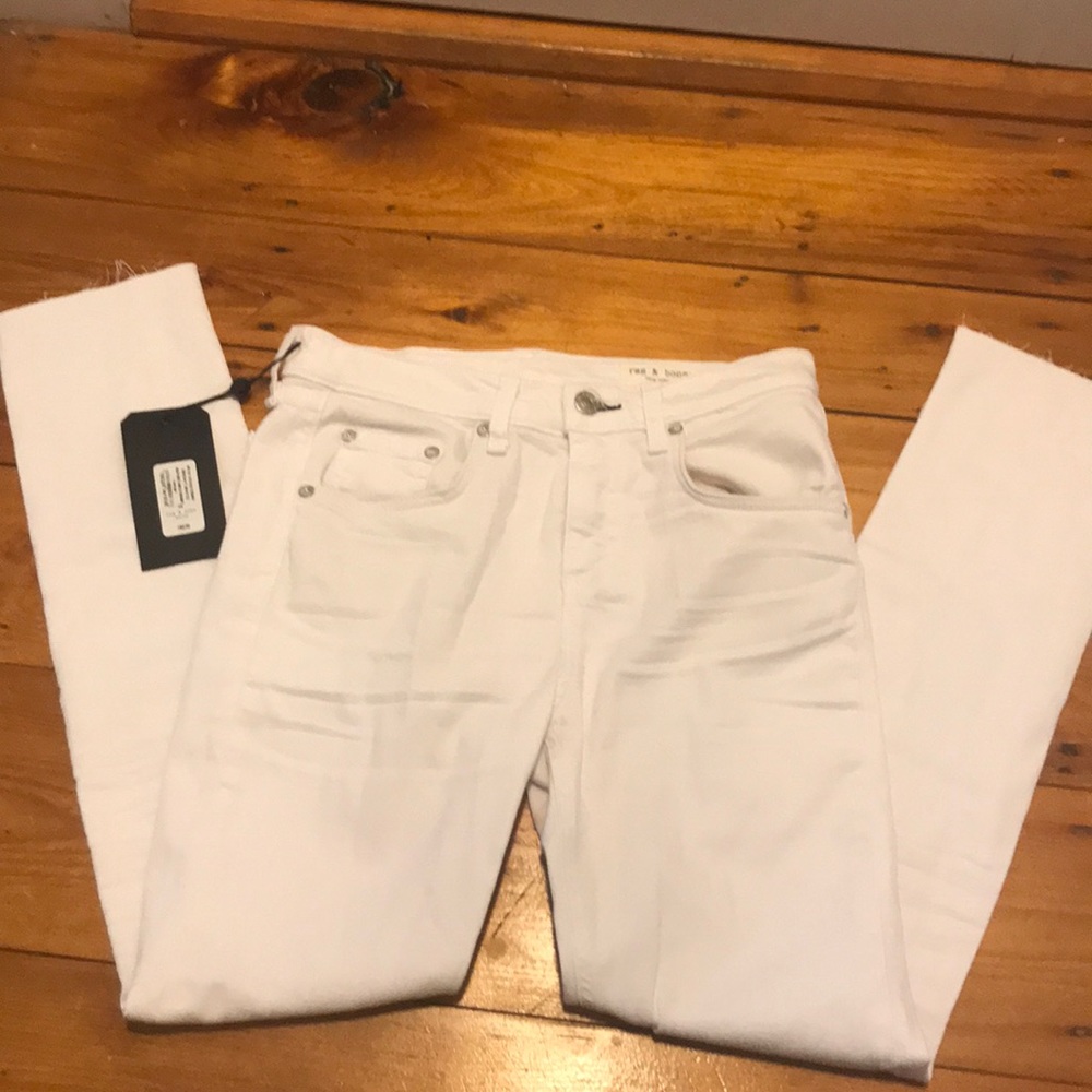 Rag & Bone white skinny jeans